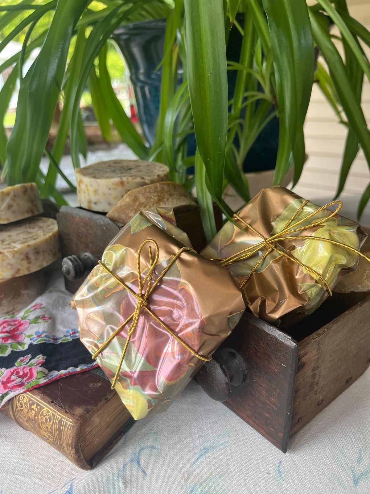 Homemade Tallow Soap Multiple Scents made with Wildflowers
