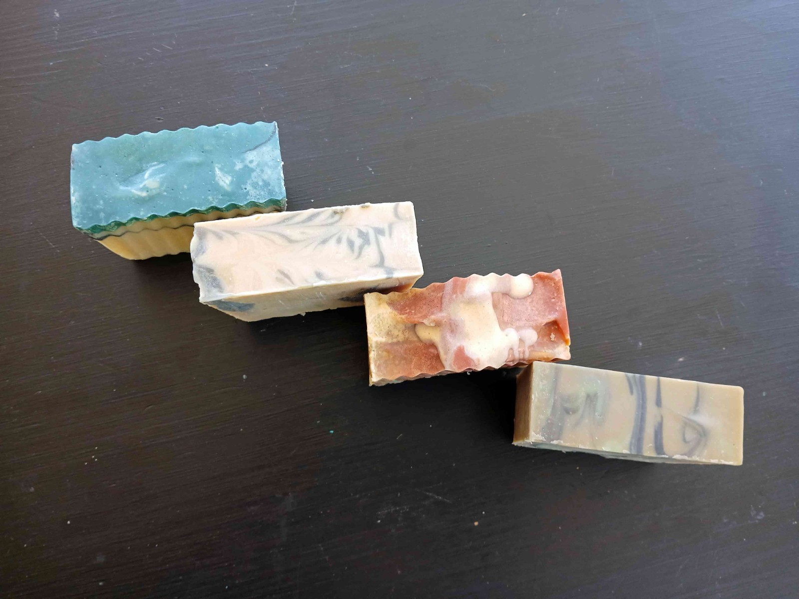 Handmade Goat Milk Soap Set of 4 Large Bars with Free Gift Earthy Woodsy