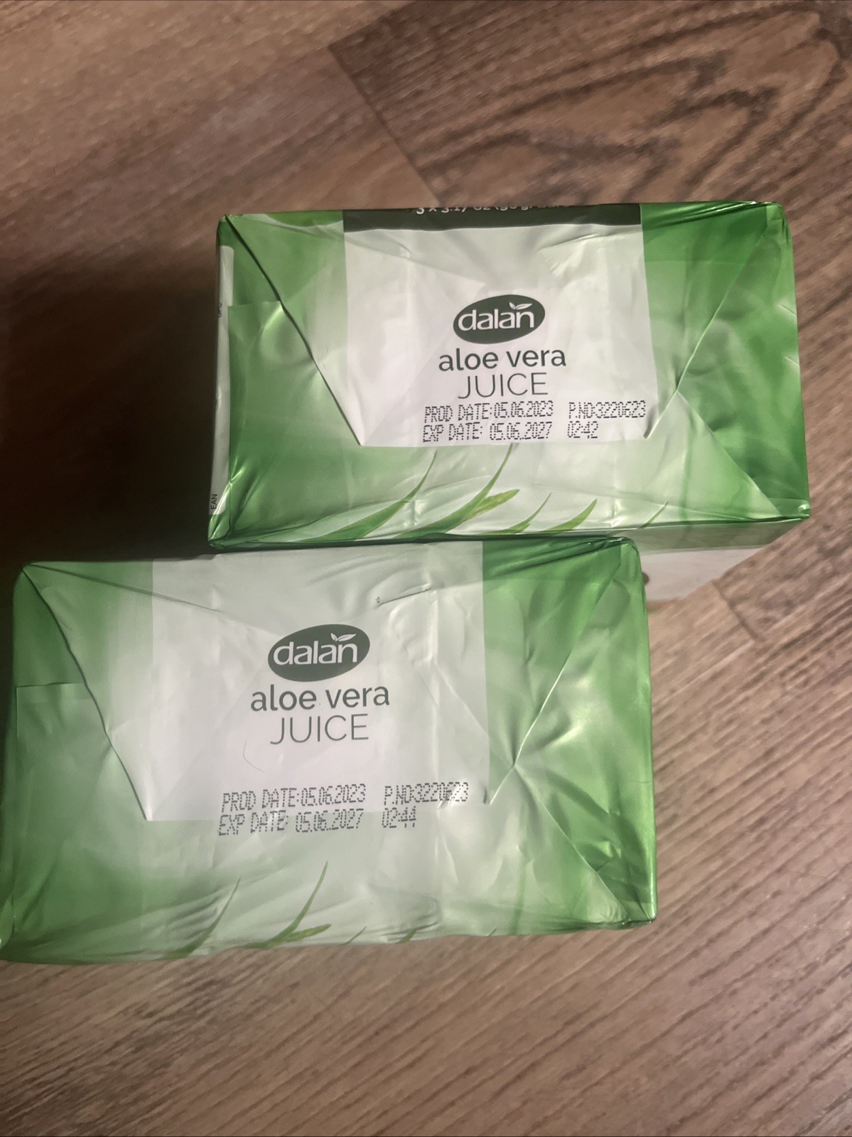 6 Bars Dalan Aloe Vera Juice Cream Soap 3.17oz Each Exp 05/06/2027