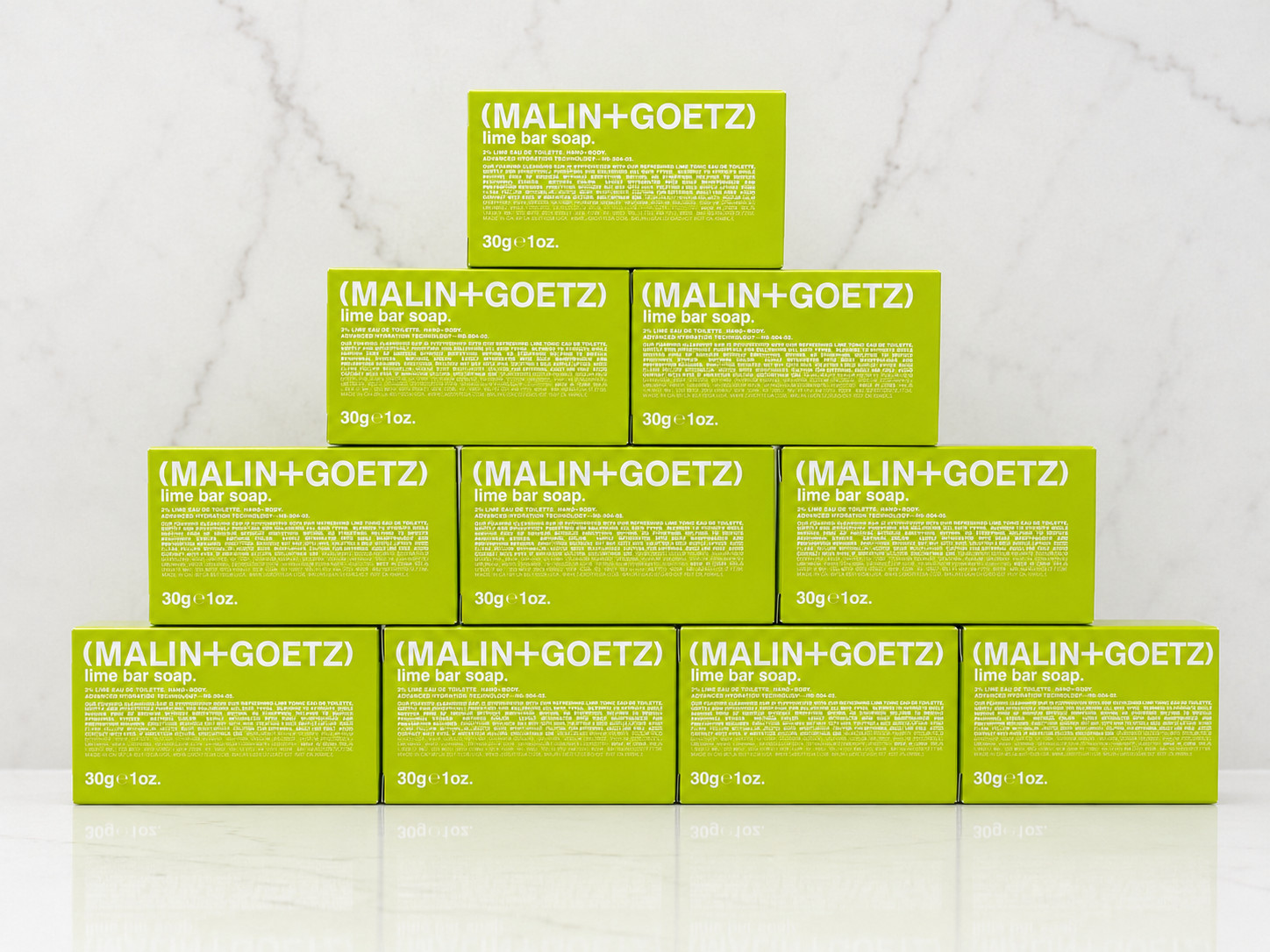 MALIN+GOETZ Lime Bar Soap, 1oz Travel Size Hand & Body Soap, 10ct