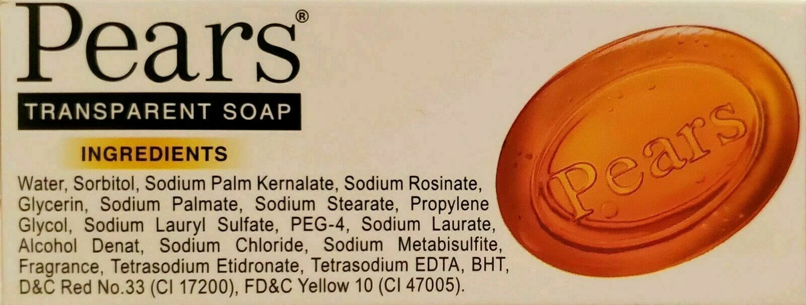 Pears Glycerin Soap, Transparent Amber with Natural Oils, 2-Pack – Pure & Gentle