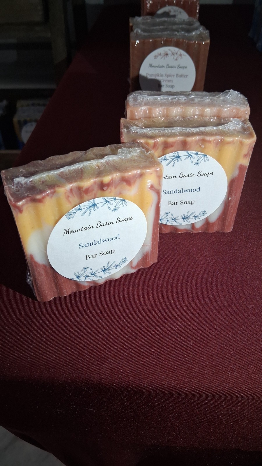 Mountain Basin Soaps. Sandalwood, 4 to 4.5 oz