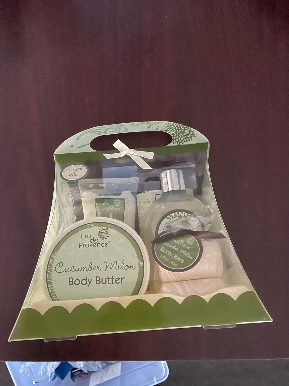 BATH SET Cru de Provence Lot of 5Lotion,Body Butter,Foot Soak,Soap, Body Scrub.