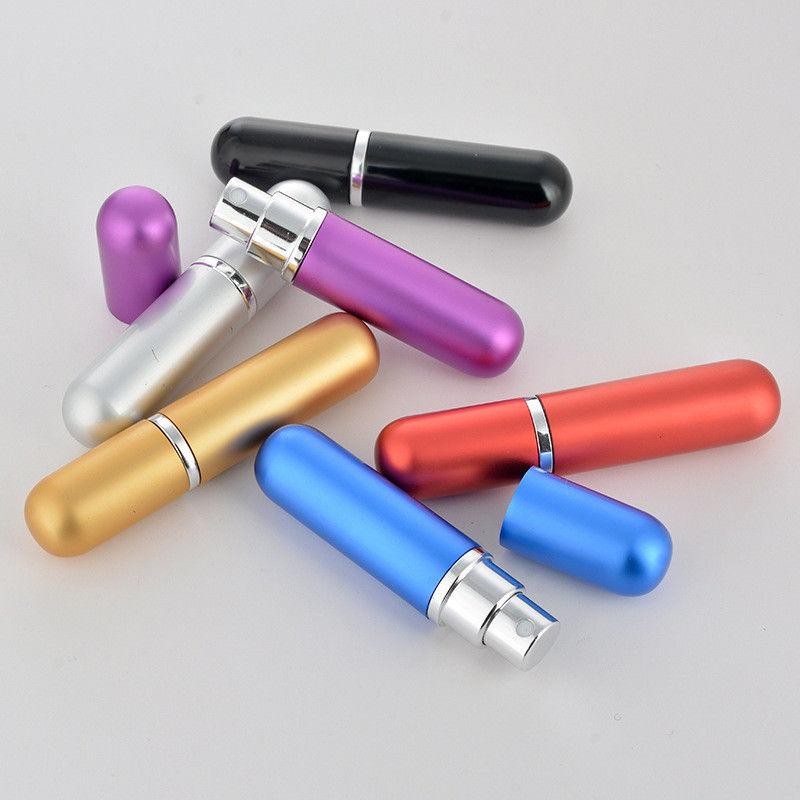 5ML Travel Portable Mini Refillable Perfume Atomizer Bottle Scent Spray Case