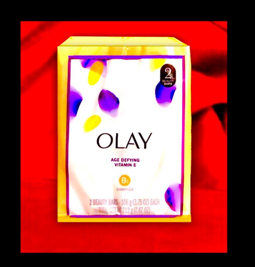 4 Bars OLAY age defying Beauty Bar Soap with vitamin E & B3 Complex