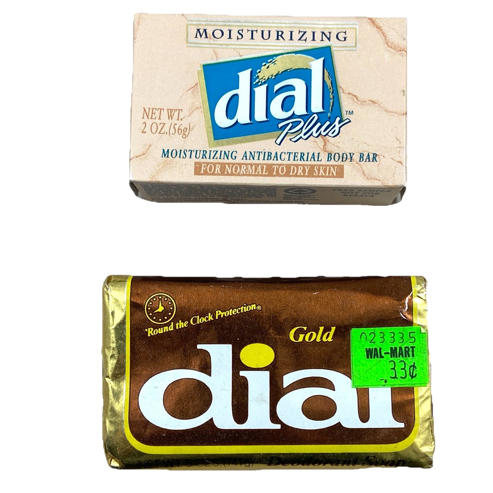 VTG Dial Gold Bar Soap and Dial Plus Moisturizing Antibacterial Body Bar