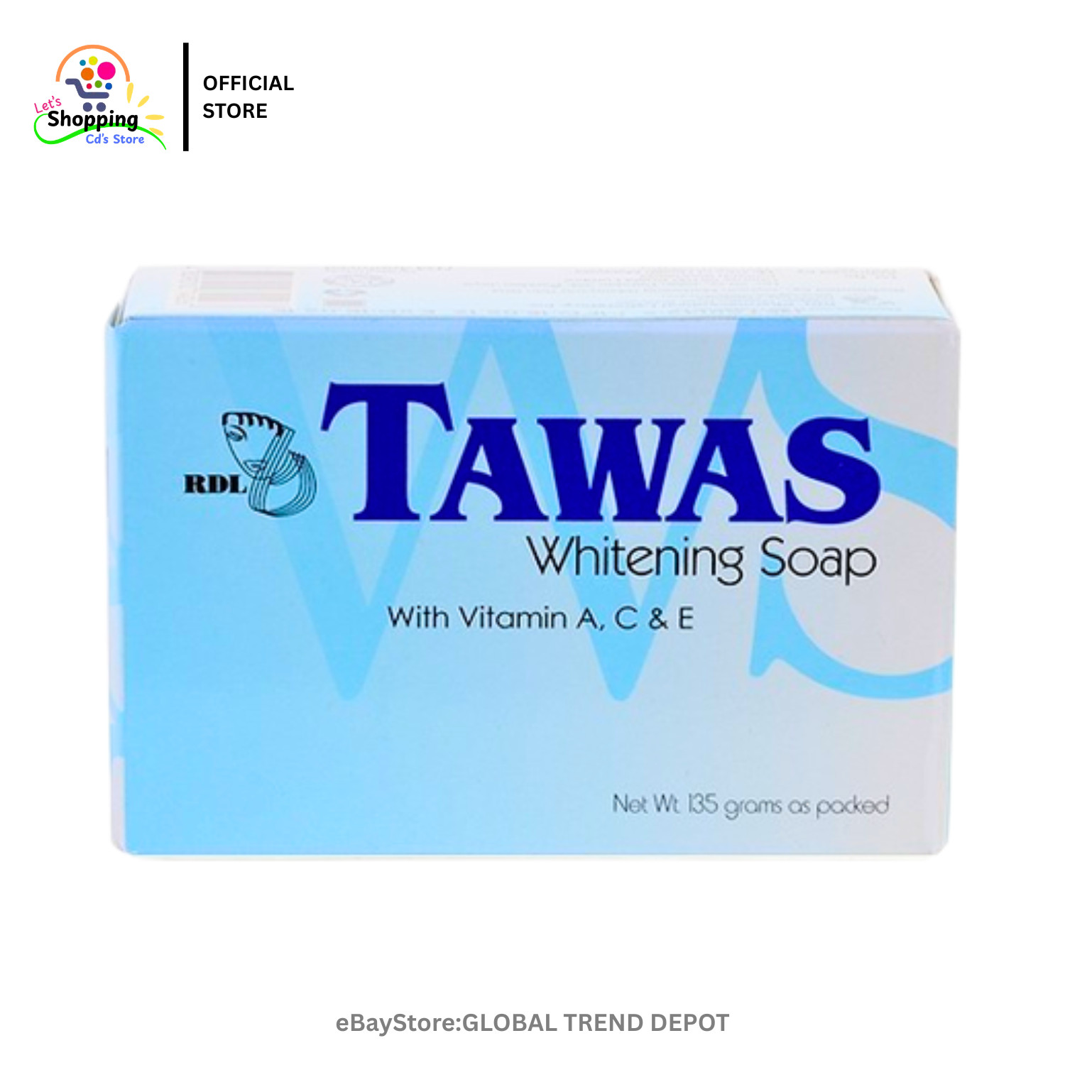 RDL Tawas Bath Soap 2 Boxes x 135g Each New Authentic Free Shipping