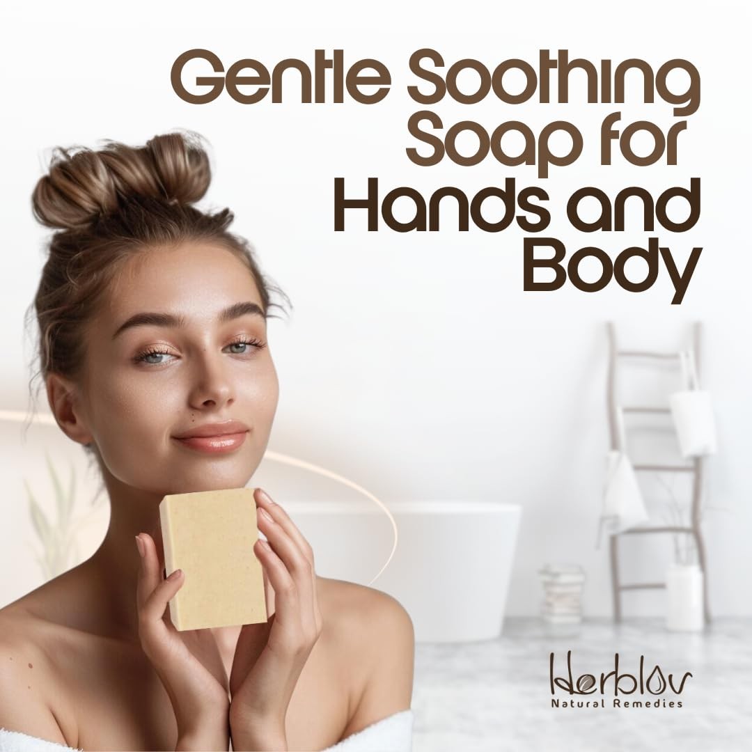 Oatmeal Soap – Natural & Honey Goat Milk Bar 5 Ounce (Pack of 1)