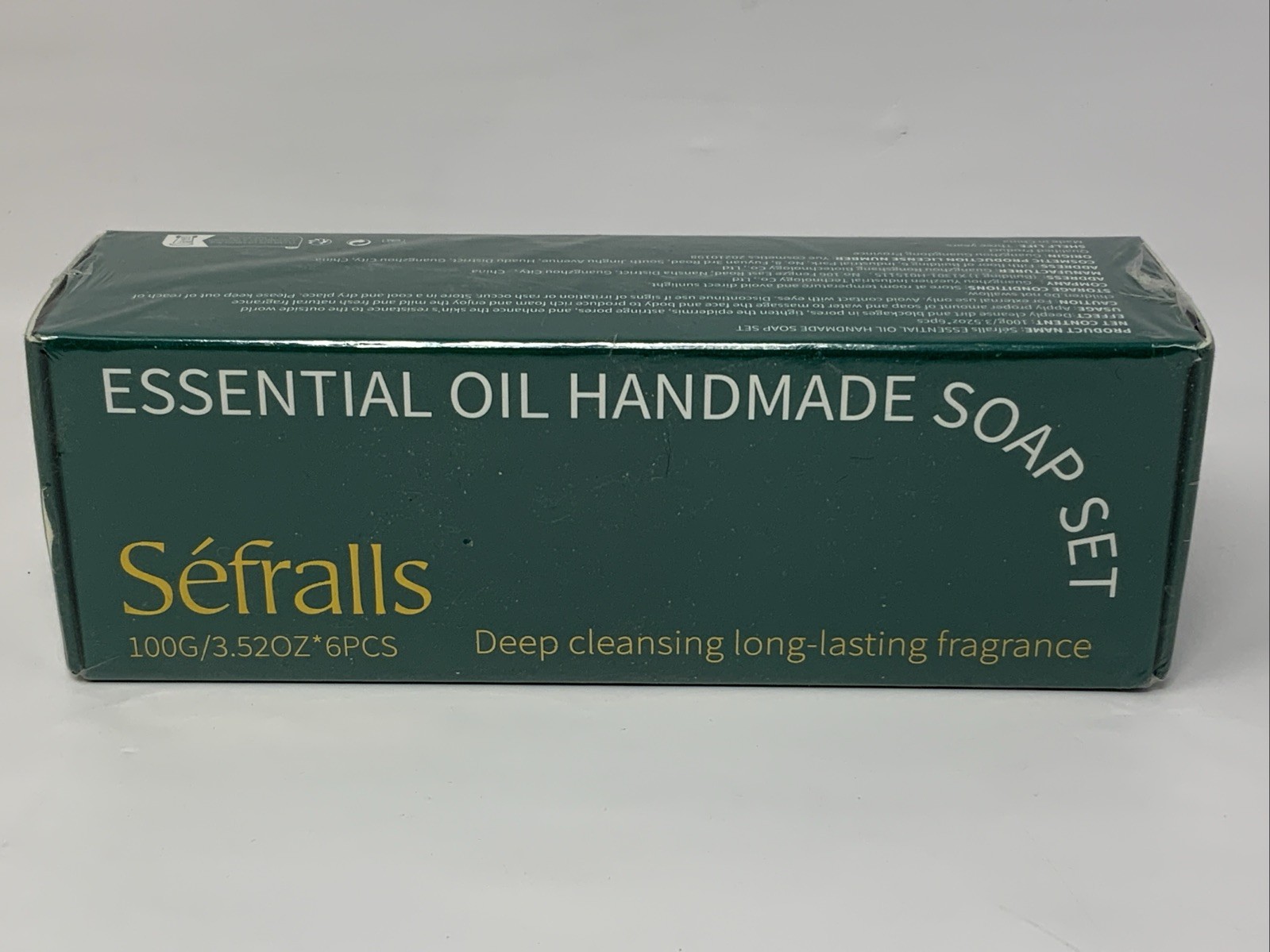 Sefralls Essential Oil Handmade Soap Set 6 Bars Deep Cleansing Long-Lasting