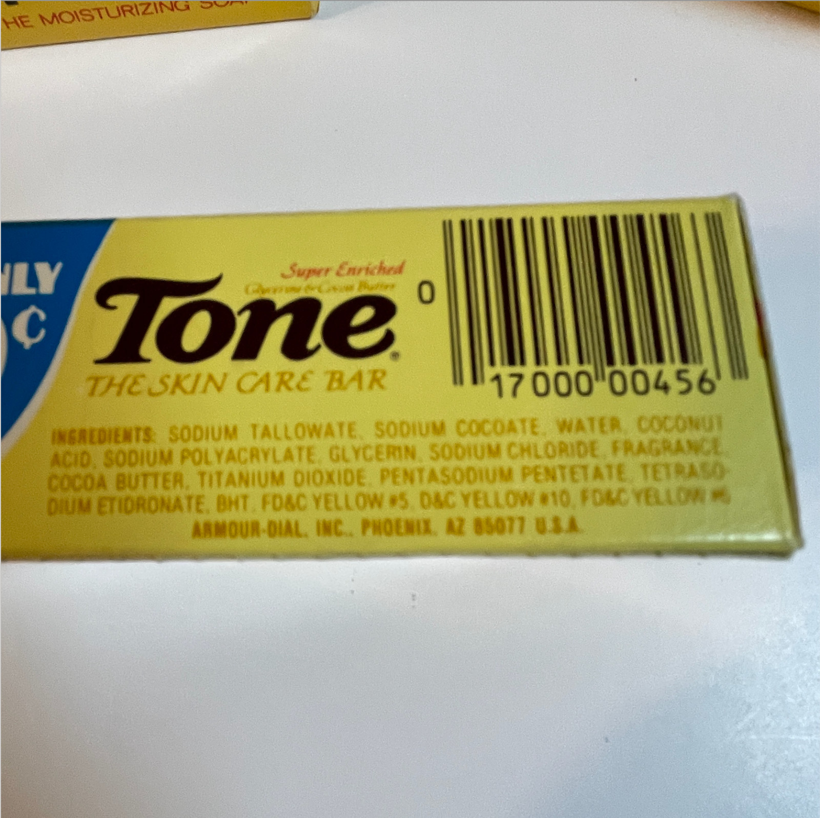 Vtg Tone with Cocoa Butter Moisturizing Skin Care Bar Soap 4.75oz 3.5 Oz Bundle
