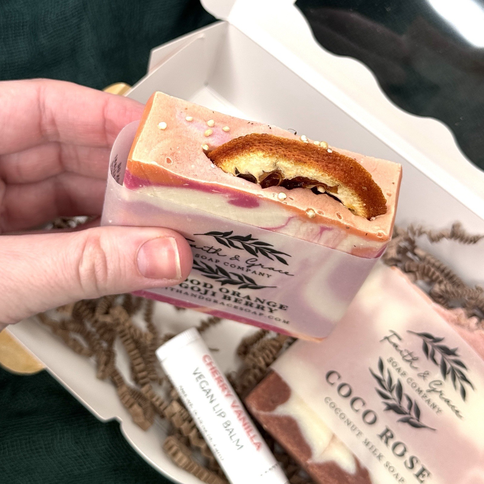 Handmade Natural Soap & Lip Balm Gift Set – 2 Bars – Perfect Gift