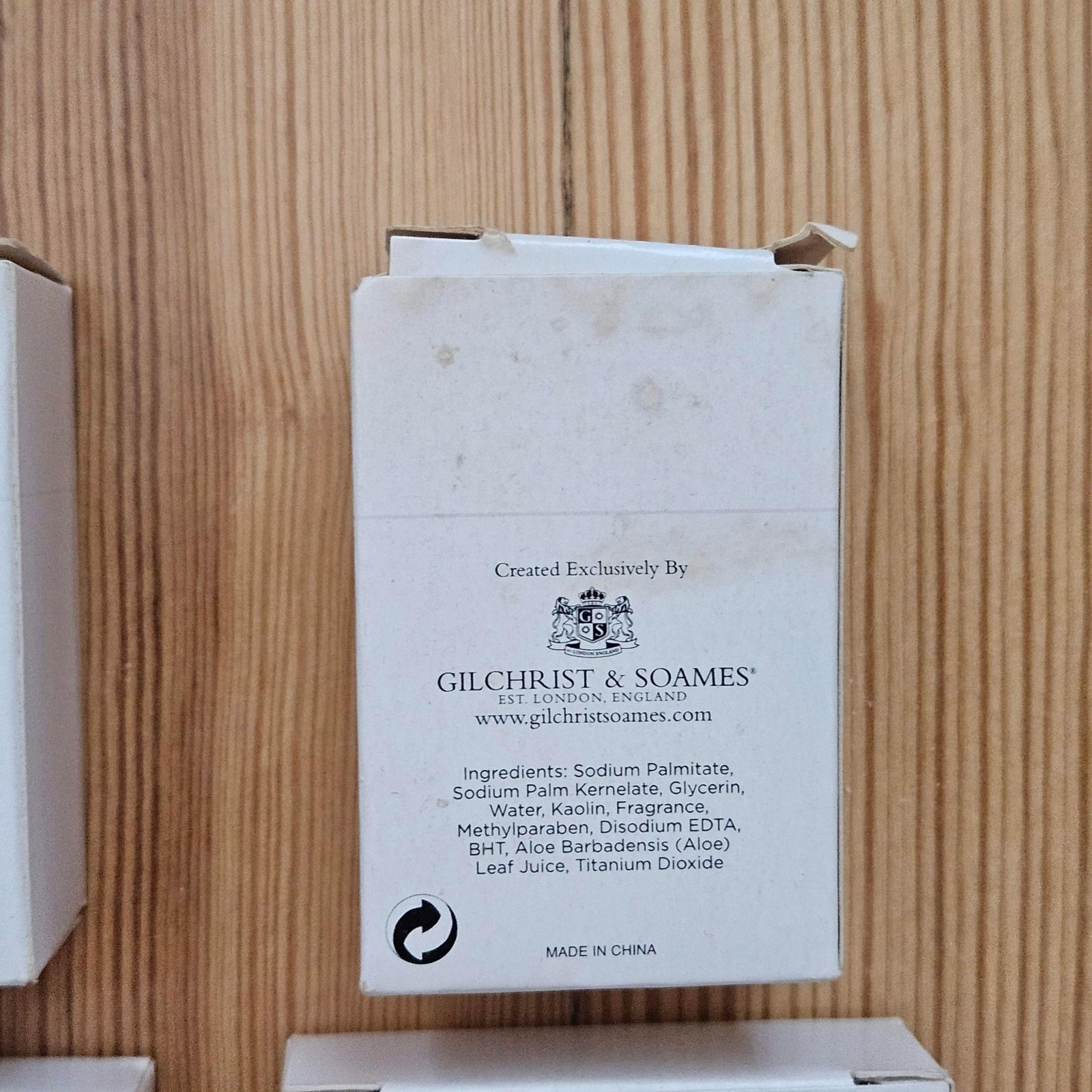 Gilchrist & Soames Cleansing Facial & Bath Bars Aloe Cream Soap Travel 4 Bars