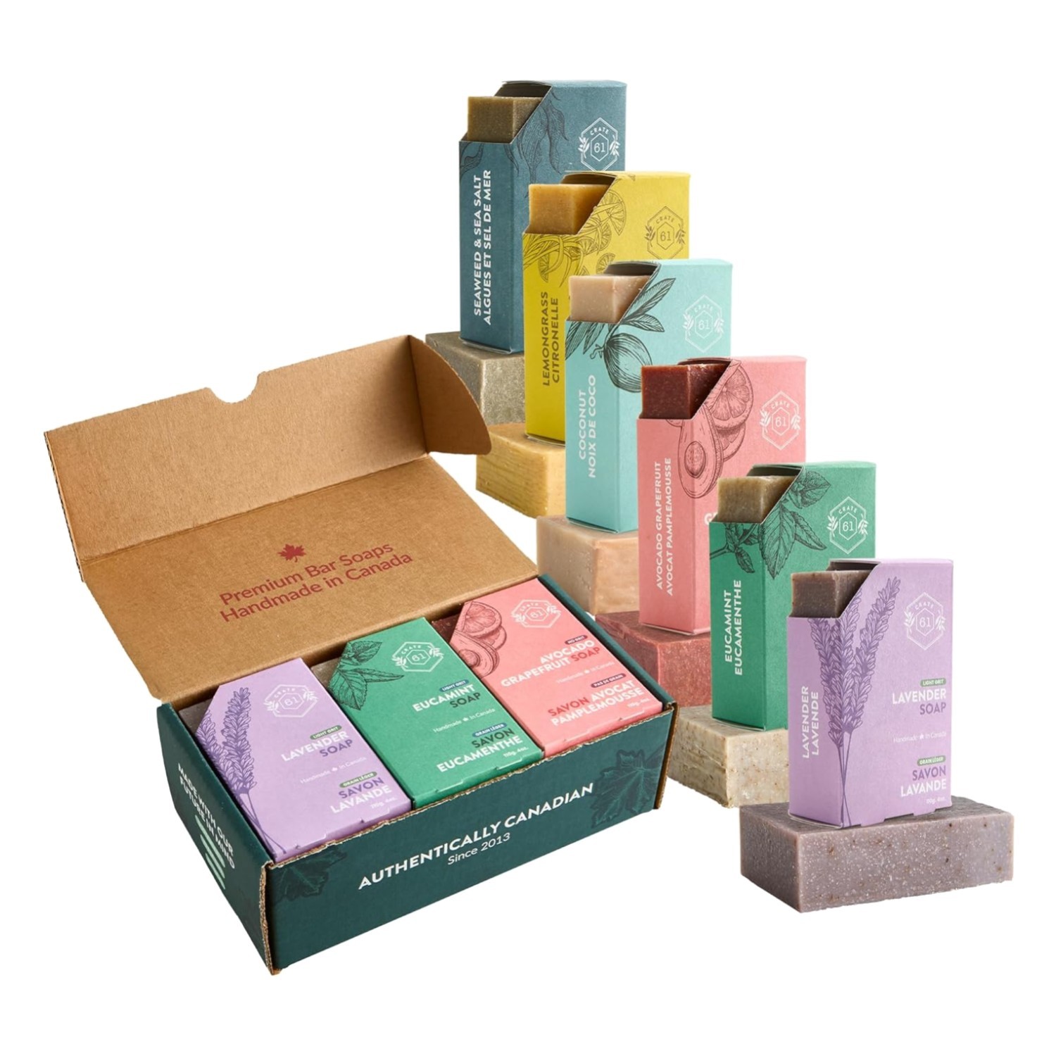 Artisanal Bar Soap Bundle, Essential Oils