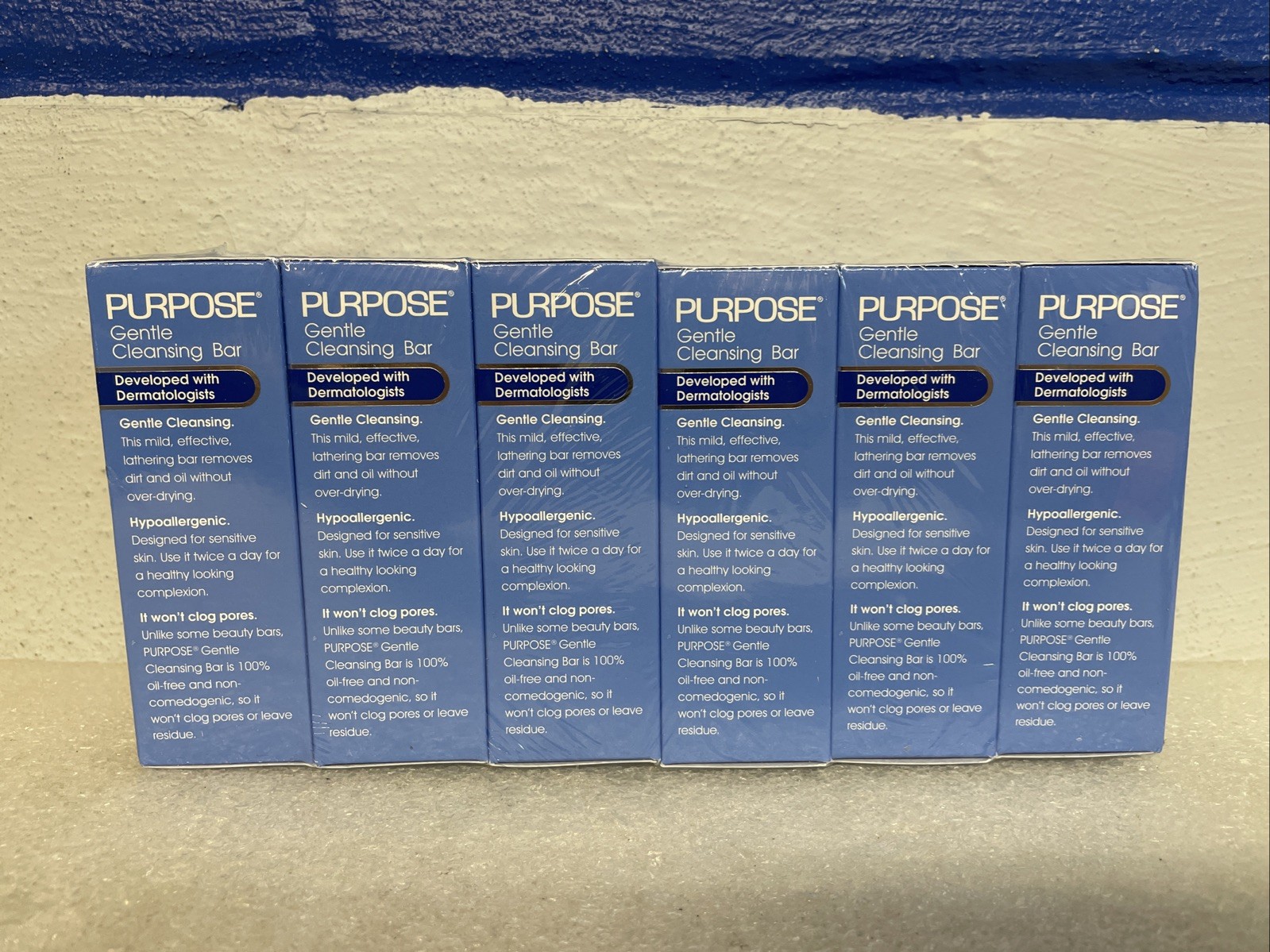 Purpose Gentle Cleansing Face Bar Oil-Free Hypoallergenic 6 Oz Lot Of 6 Bars New