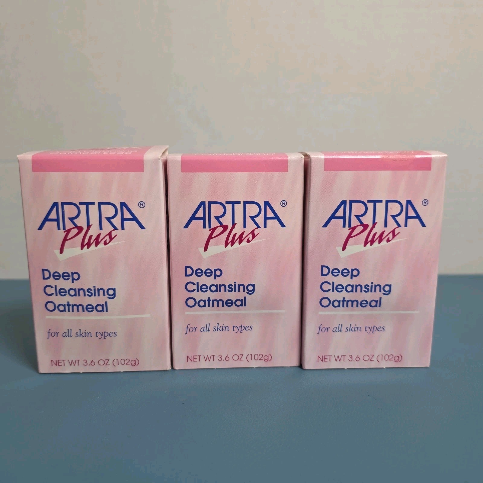 3 Artra Plus Deep Cleansing Oatmeal Soap 3.6 Oz. Each