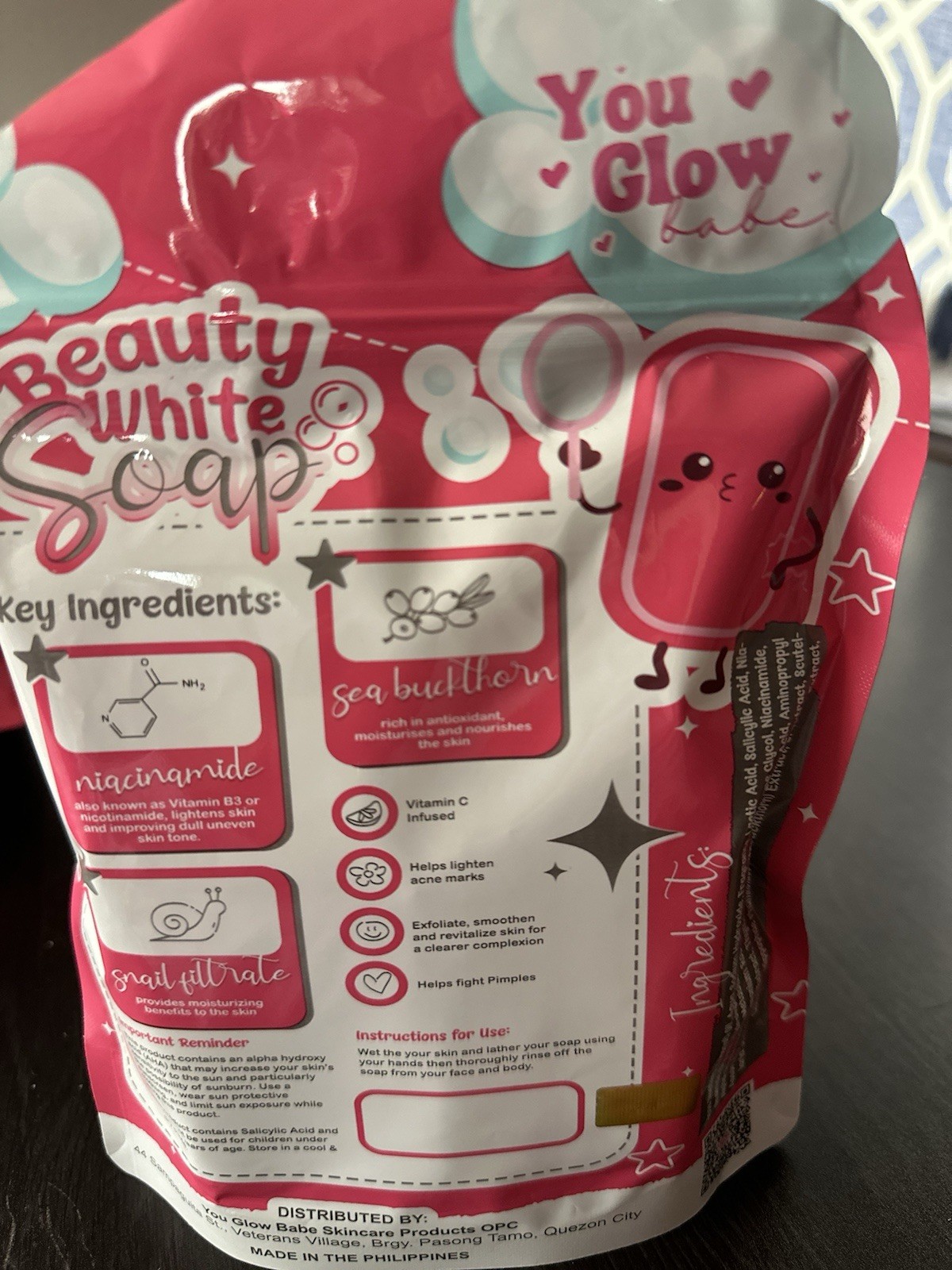 Beauty White Soap by You Glow Babe, 5 Bars x 70g