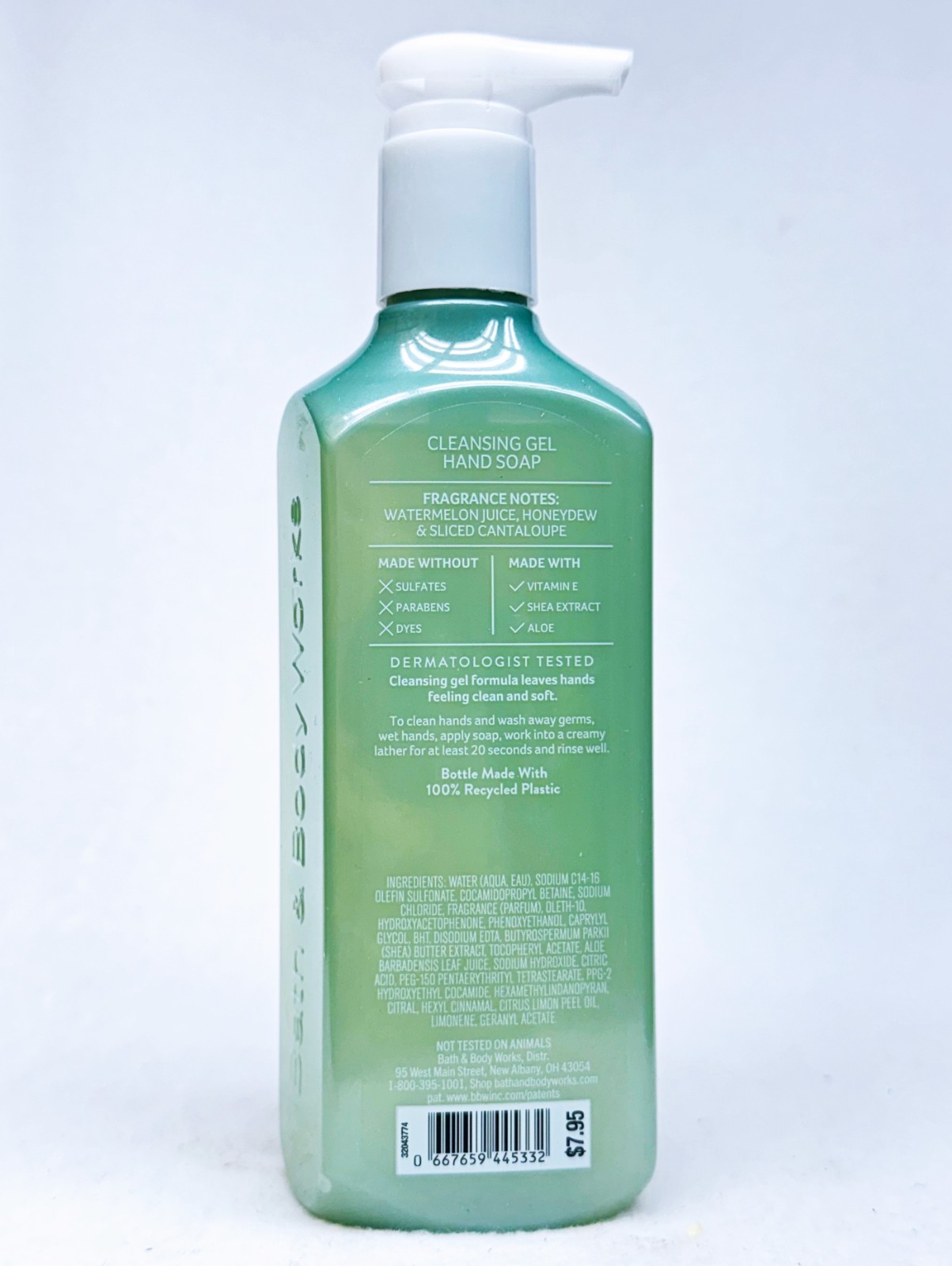 4 Bath & Body Works SPARKLING WATERMELON Cleansing Gel Hand Soap 8.0 oz