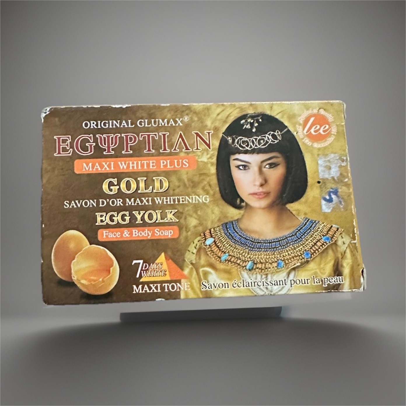 lee Egyptian Maxi White Plus Gold Egg Yolk Whitening Face & Body Soap 160g