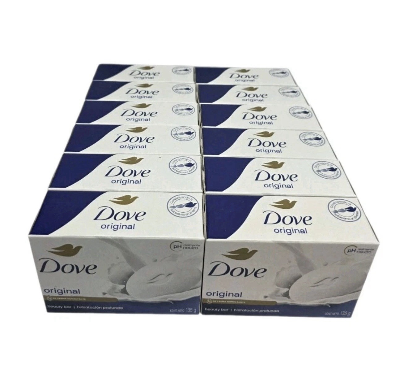 Dove Original Beauty Bar Soap 12 Pack 4.75oz Moisturizing