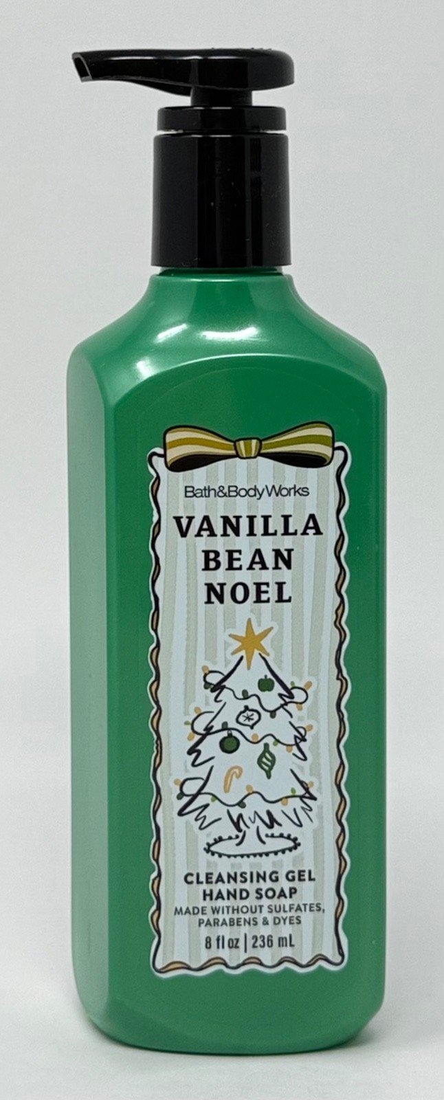 5 NEW BATH & BODY WORKS VANILLA BEAN NOEL CLEANSING GEL HAND SOAP WASH 8 OZ PUMP