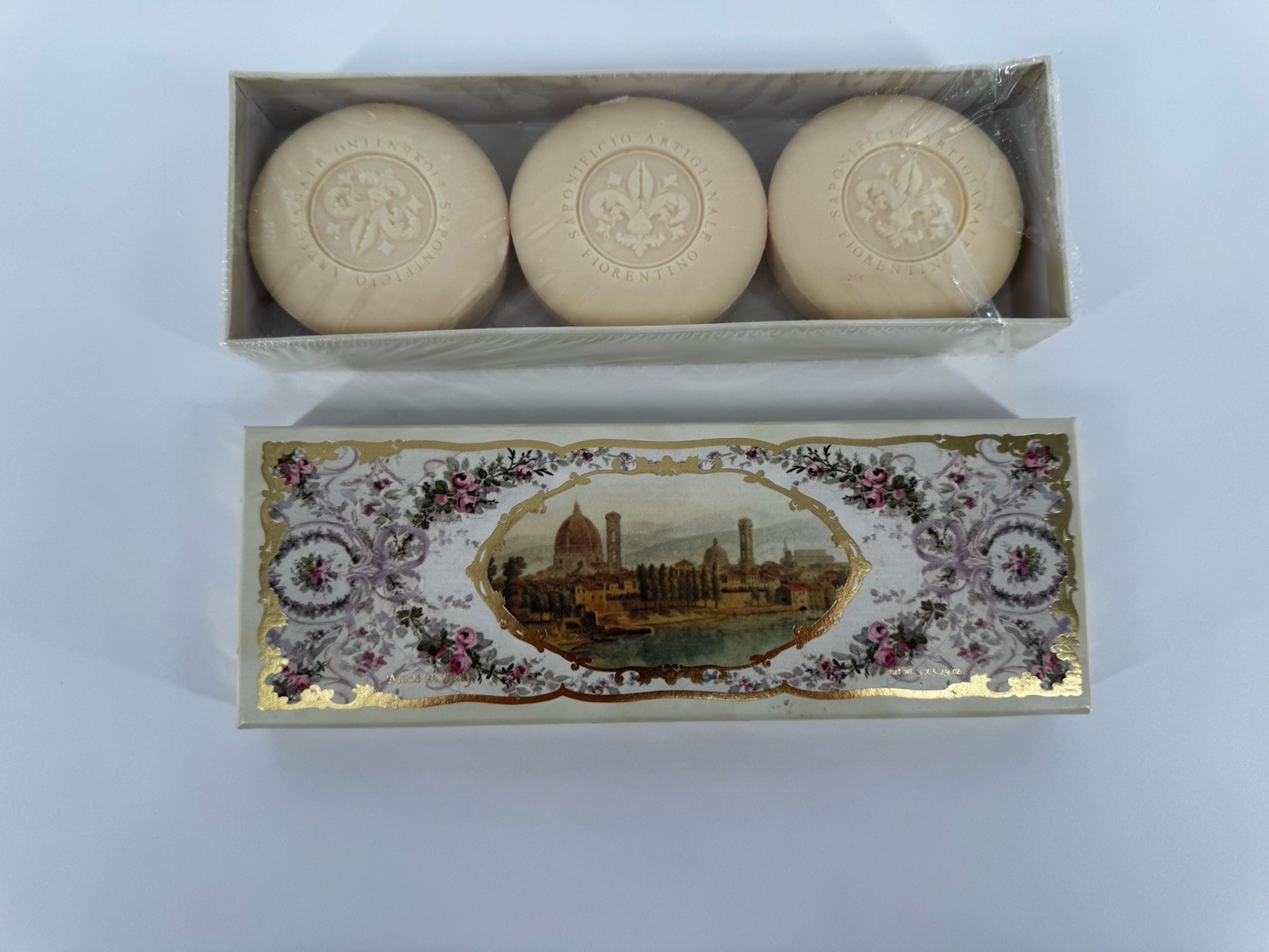 Saponificio ~ Rose Floral Handmade Bar Soap 3 x 5.29oz Italian Italy