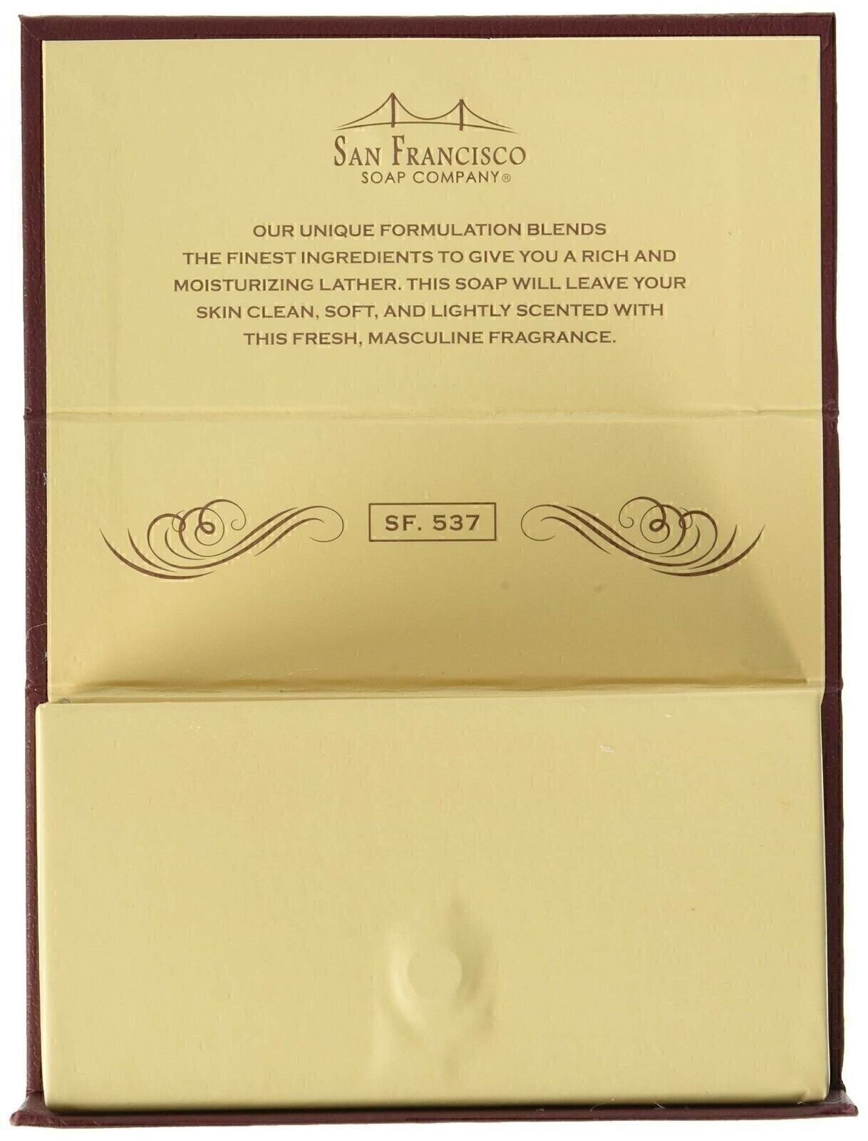 San Francisco Soap Company Revitalizing Man Bar, Maroon, Exotic Musk & Sandal…