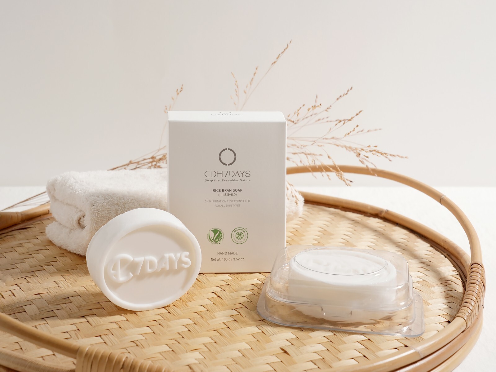 CDH7DAYS Handmade Soap, EWG Verified, Vegan Certified, Natural, Fragrance-Free