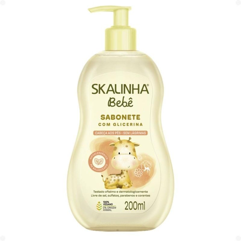 Skala – Sabonete Liquido Glicerina Bebe 200ML – Baby Liquid Soap 6.76FlOz
