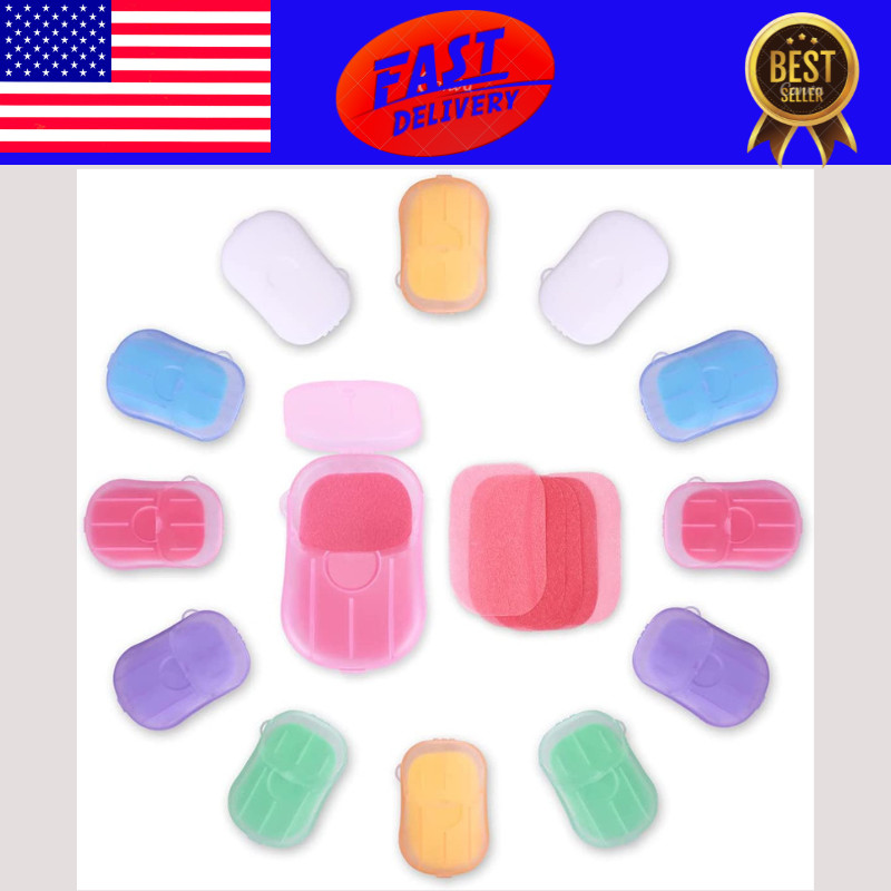 Soap Paper Sheets Portable Disposable Travel Scent Bath Slice Sheet Hand Washing