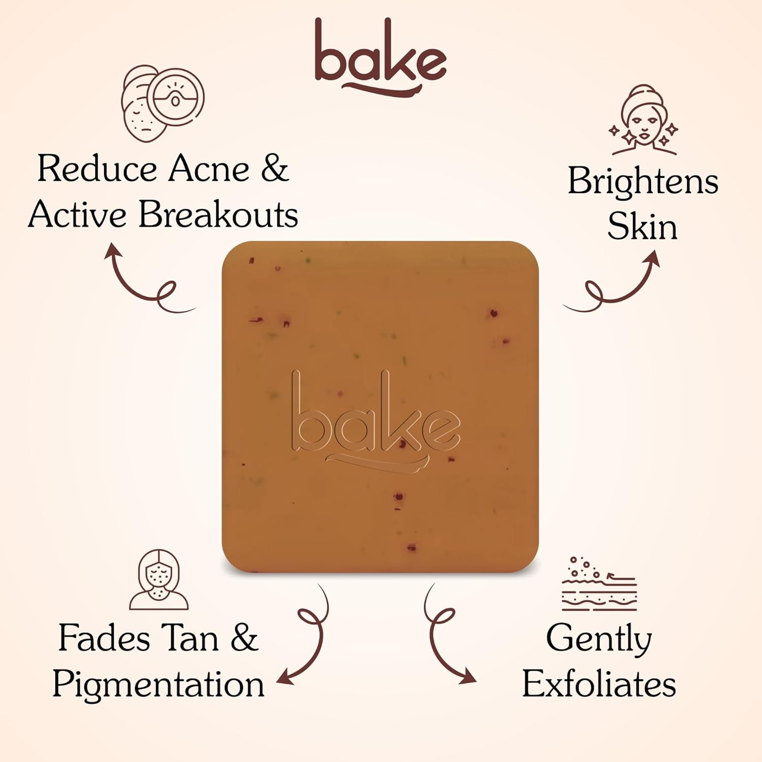 BAKE De-Tan Coffee Soap – 2 x 100g Bars | Anti-Tan, Pigmentation & Dark Spot