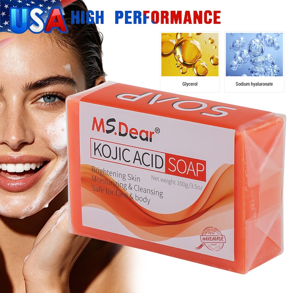 Kojic Acid Soap Dark Skin Whitening Bleaching Lightening Brightening Face & Body