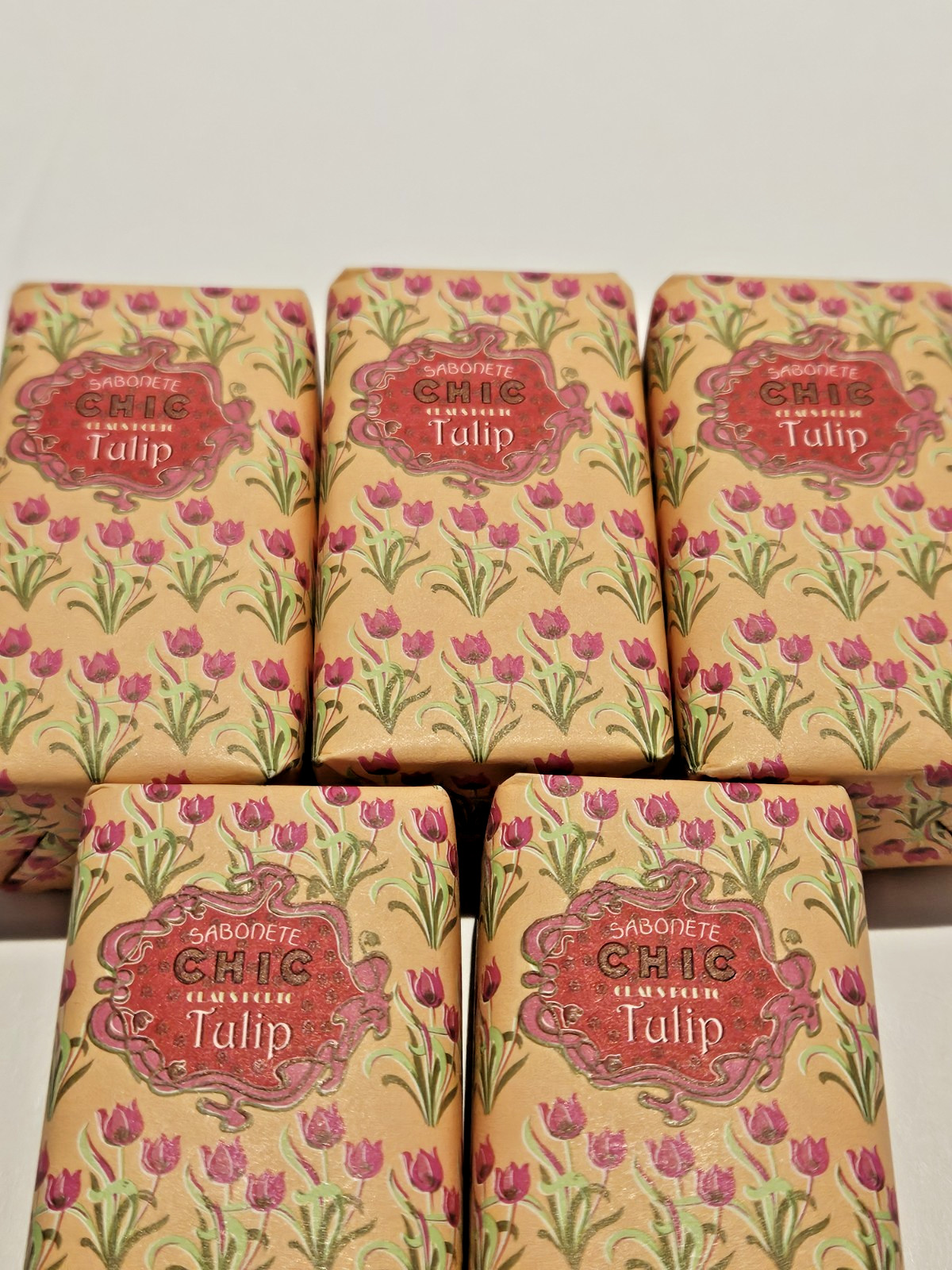 Claus Porto Chic Tulip Mini Luxury Soaps Set of 5 New Sealed Each 1.8 oz.
