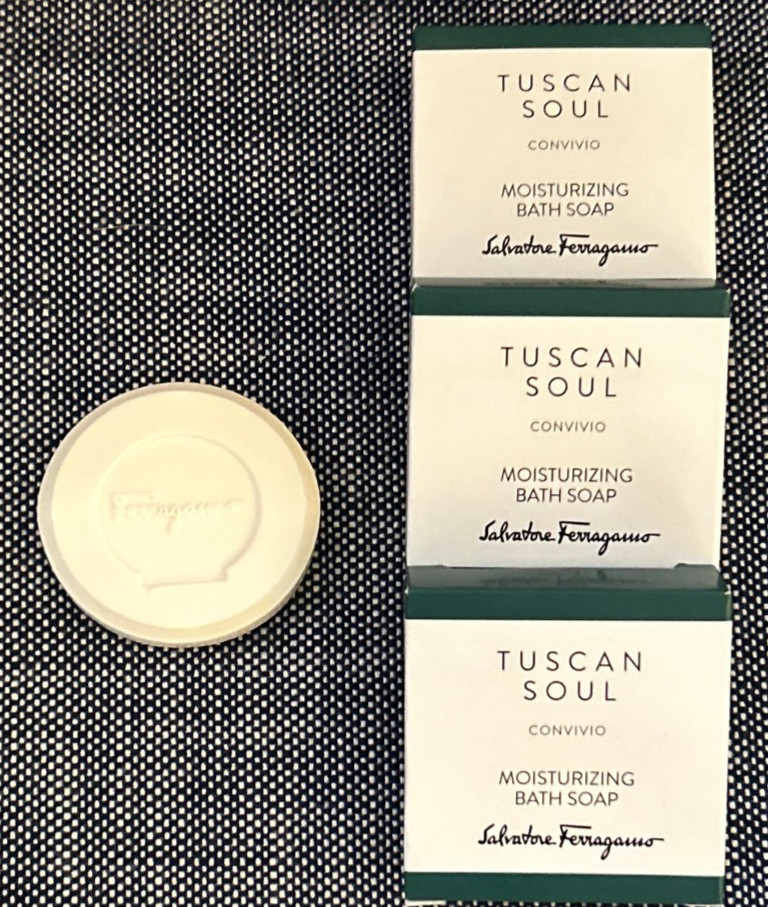 LOT of 3 ~Salvatore Ferragamo Tuscan Soul Convivio Boxed Bar Soap~ 1.8 oz. / 50g