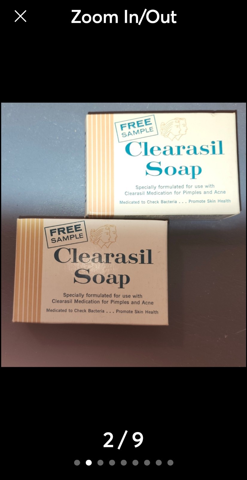 Vintage Clearasil Cleansing Soap Bars Lot of 2 FULL Size Skincare