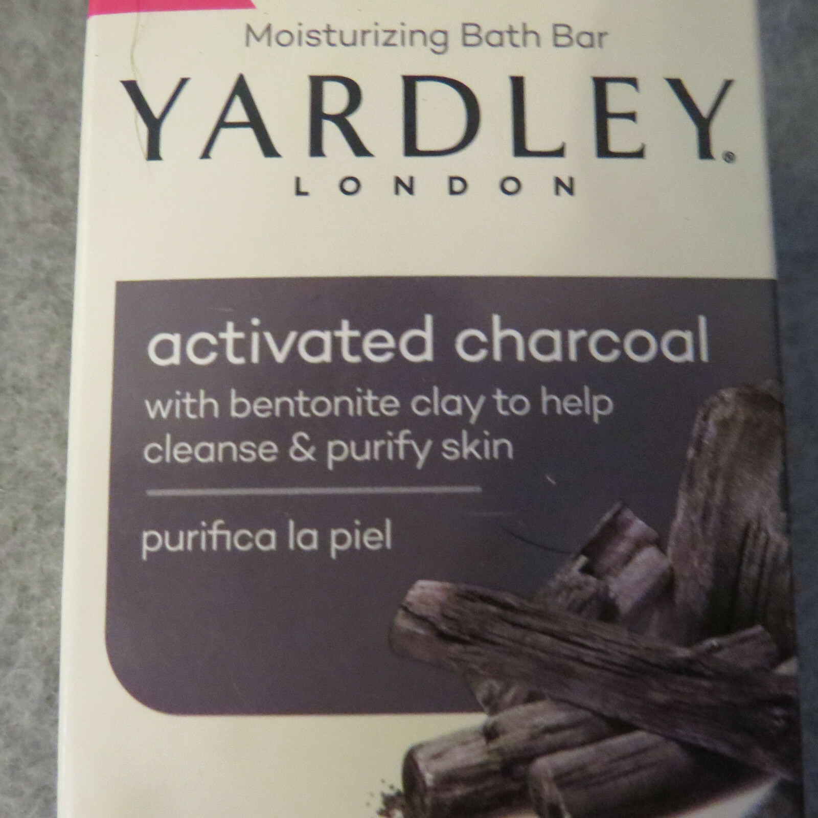 Yardley Activated CHARCOAL SOAP W/ Bentonite Clay 4.25oz LOT OF 2 SOAPS