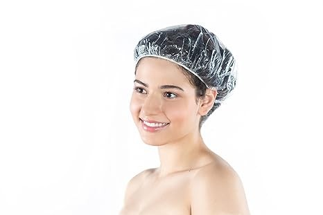Extra-Large Clear Plastic Waterproof Hair Processing Caps (100 Pcs)