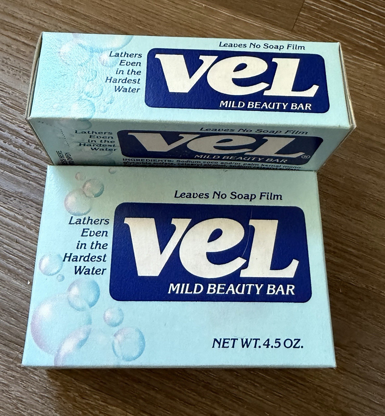 (2) Vintage VEL Mild Beauty Bar Soap Old Stock 4.5 Oz New
