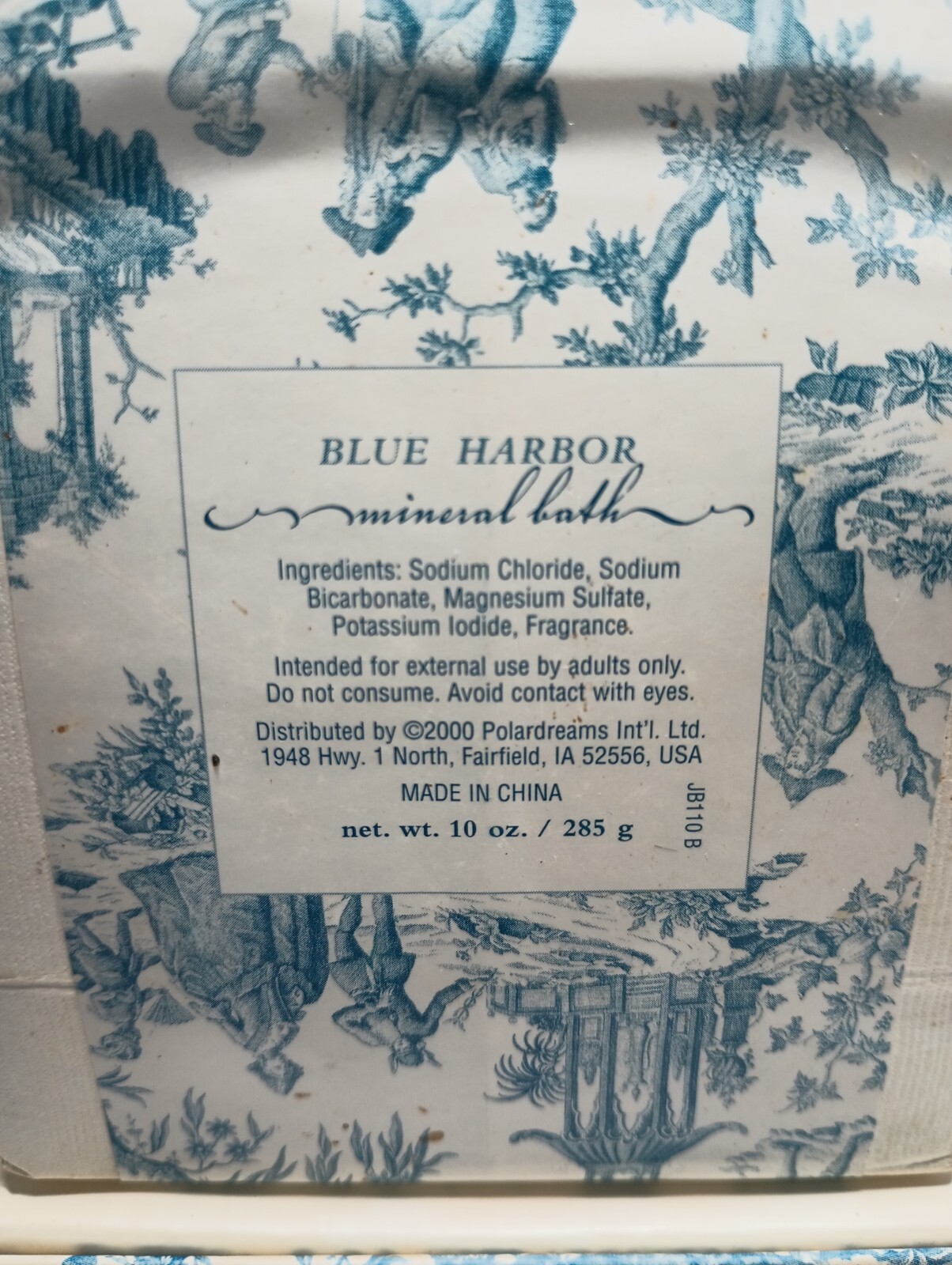 Bath Garden Blue Harbor White Blue Mineral Bath Salt 10oz & Bar Soap – Vintage