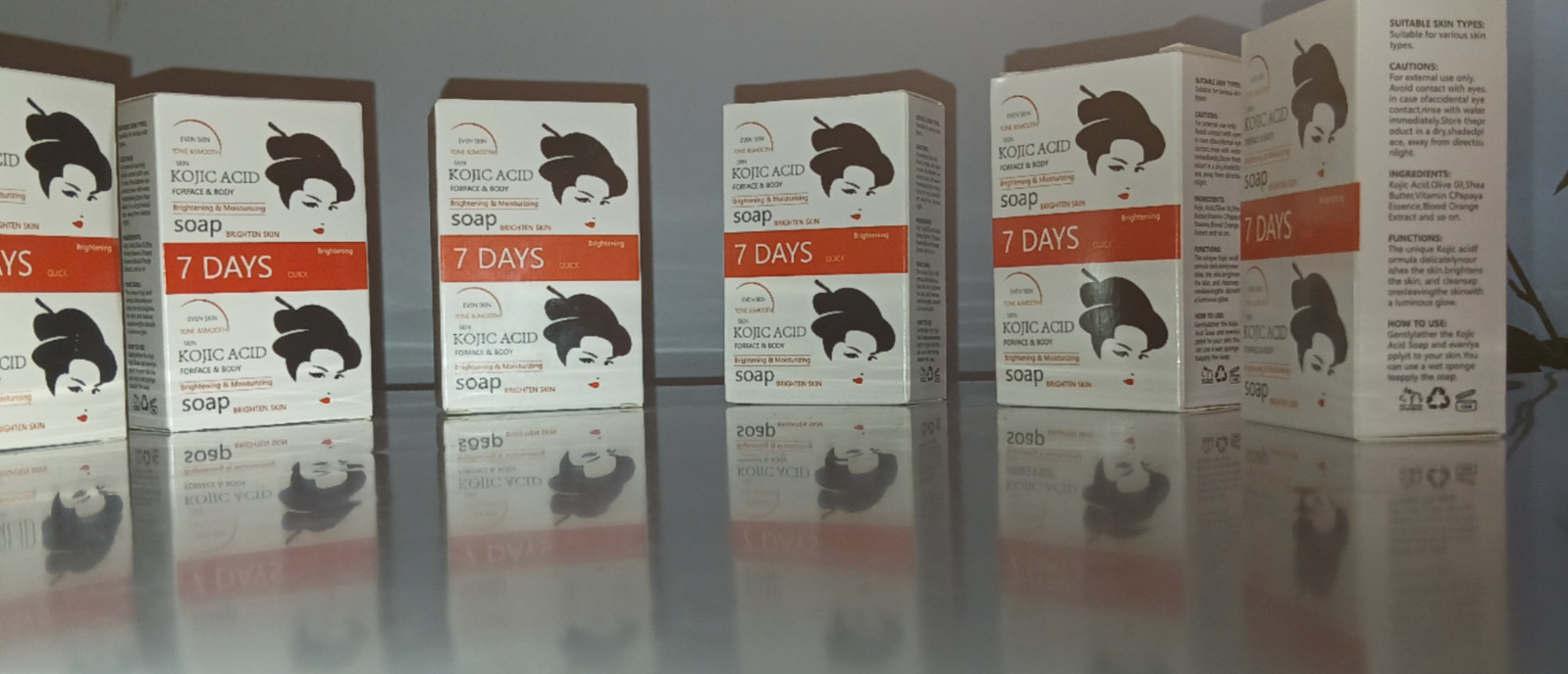 7 DAYS Kojic Acid Brightening Soap 105g X 6 BARS