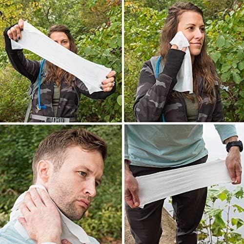 Biodegradable Wipes Men Or Women Shower Wet Wipes Face Body & Butt Outdoors Trav
