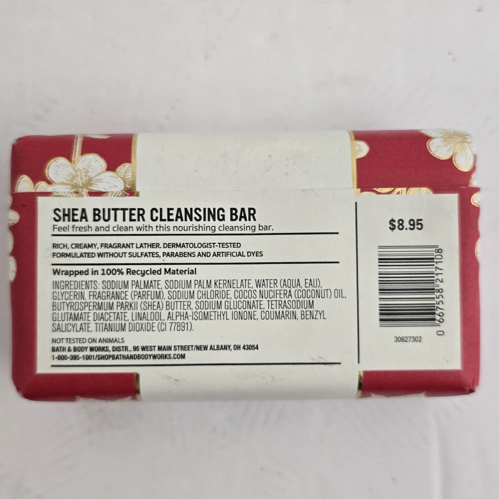 new BATH & BODY WORKS Japanese Cherry Blossom Shea Butter Cleansing Bar Soap