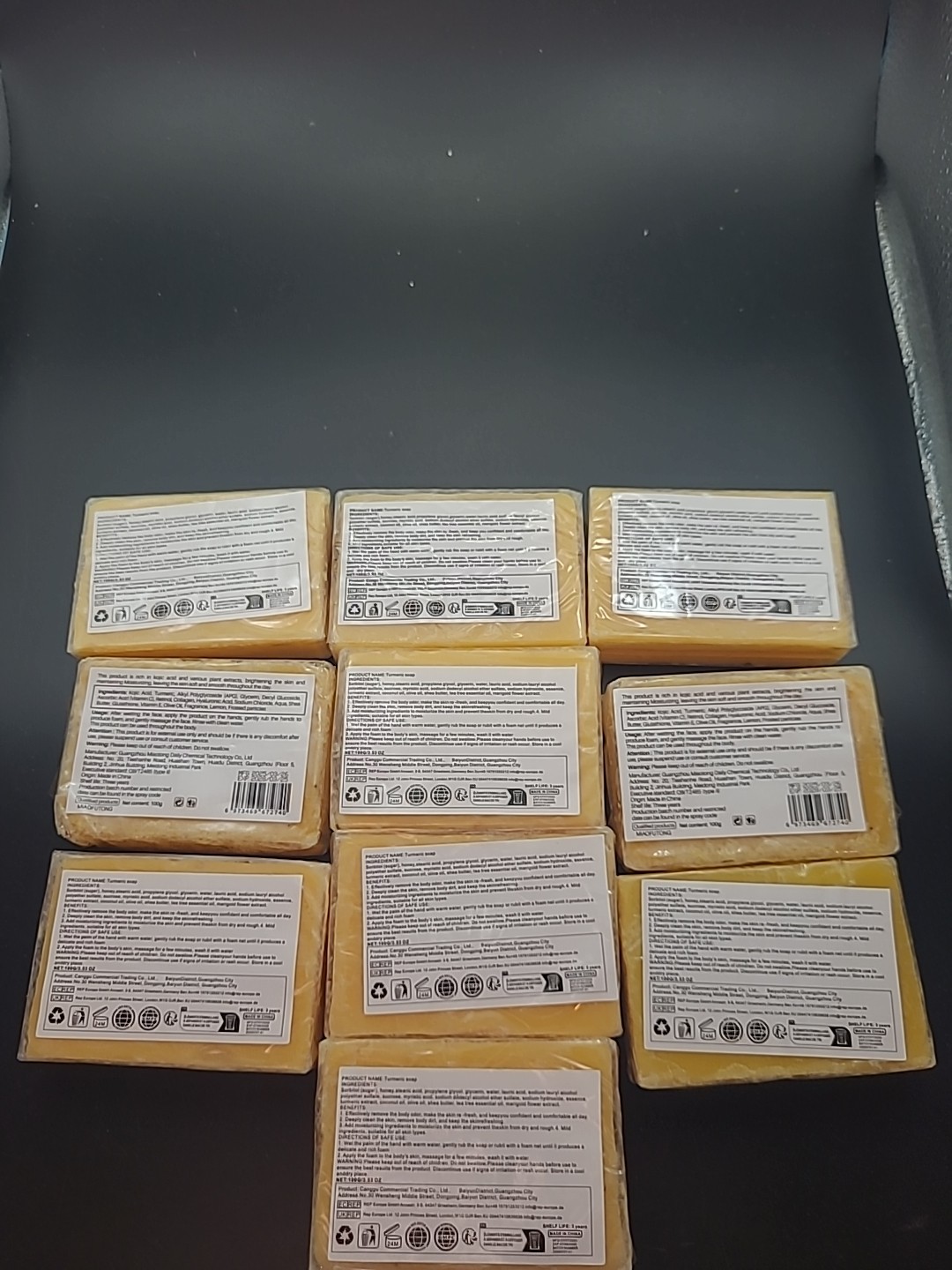 10 X Turmeric & Kojic Acid Brightening Soap Moisturize All Skin Dry & Rough