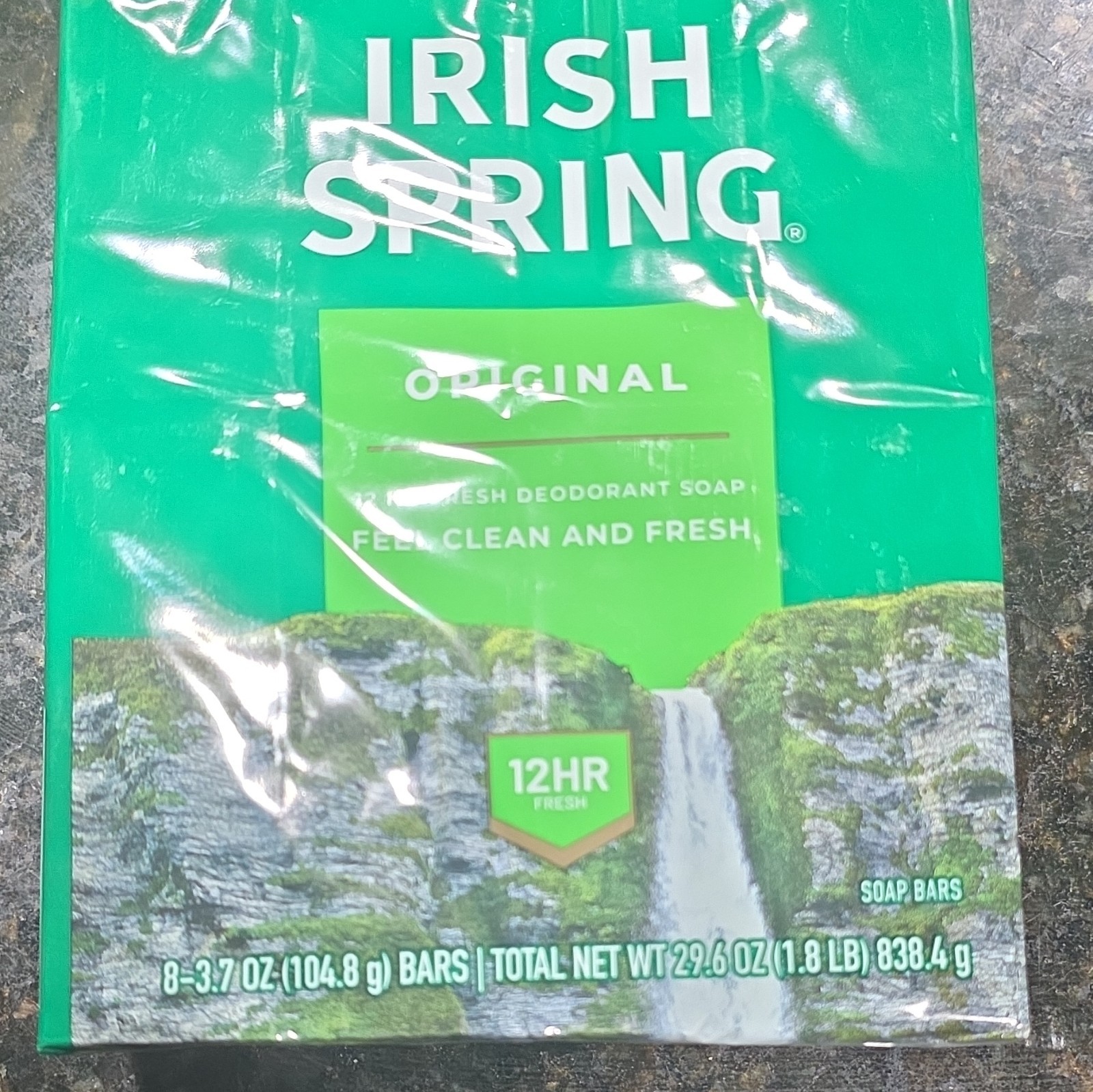 Irish Spring Original 12HR Fresh Deodorant Soap Bars, 8-Pack 3.7 oz