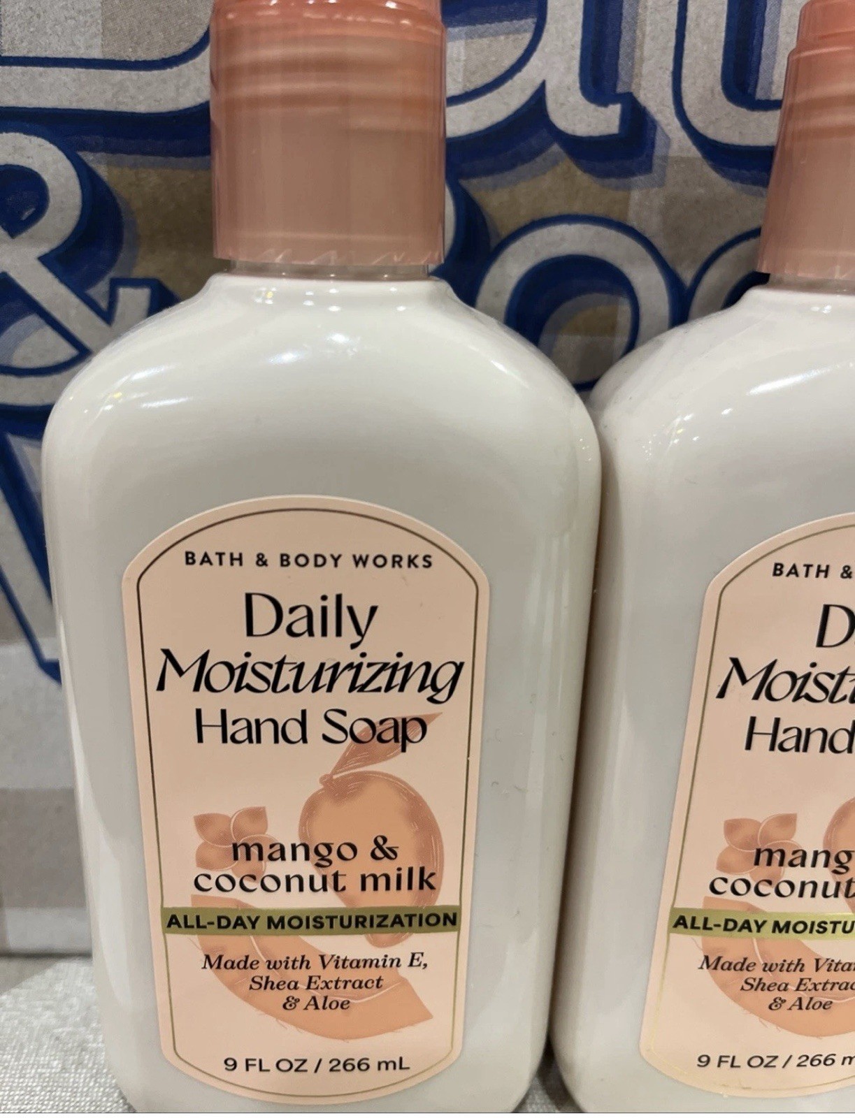 Bath & Body Works Mango & Coconut Milk Moisturizing Hand Soap Lot Of 2 READ!!!!