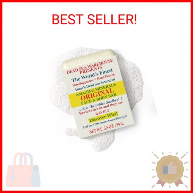 Dead Sea Warehouse – Dead Sea Salt Soap Bar – Original Face & Body Bar – Hydrati