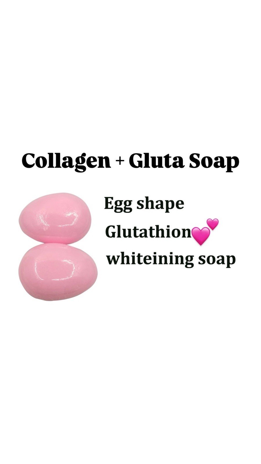 COLLAGEN BRIGHTENING EGG SOAP. With Glutathione X2