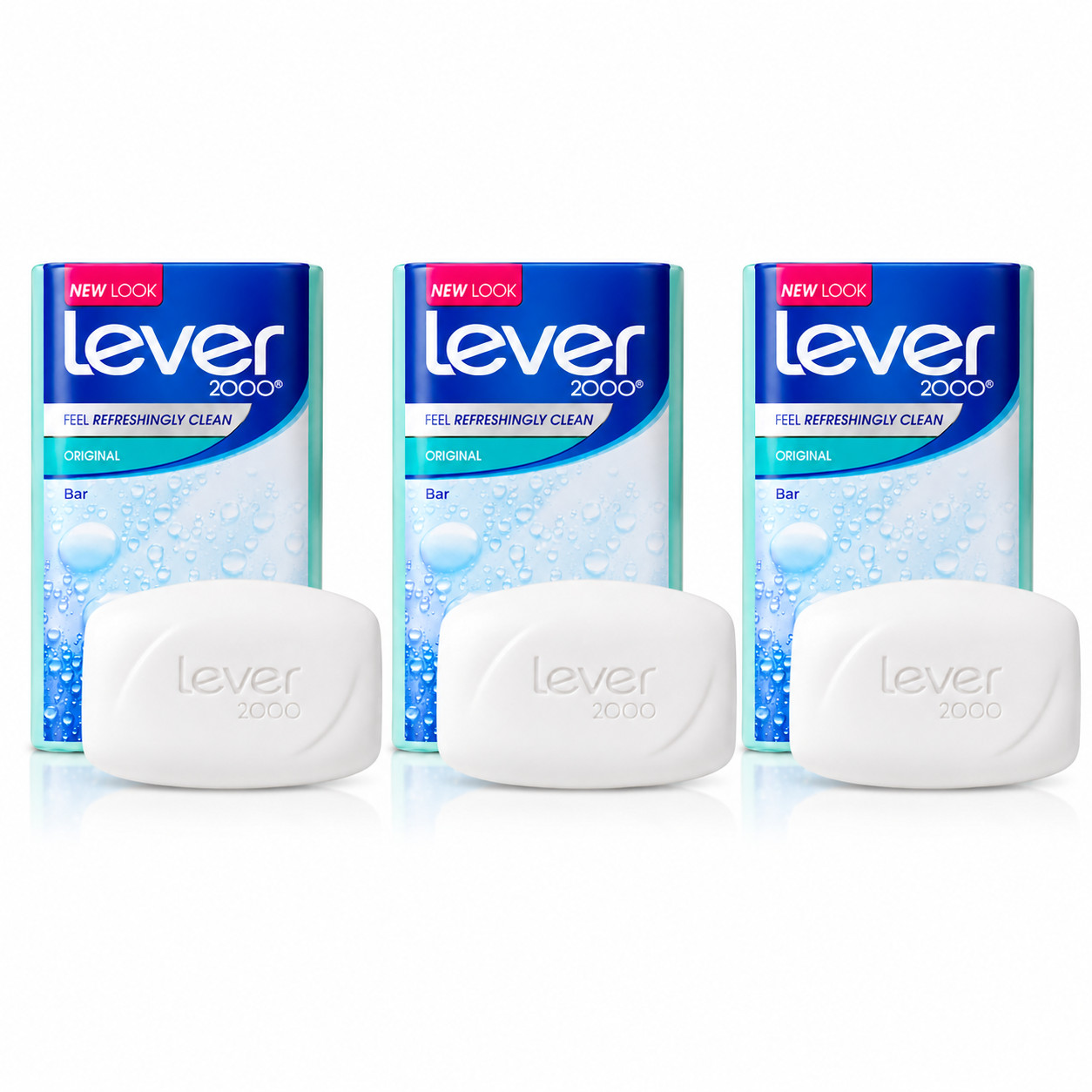 Lever 2000 Bar Soap, Original, 3.75 oz Pack Of 3