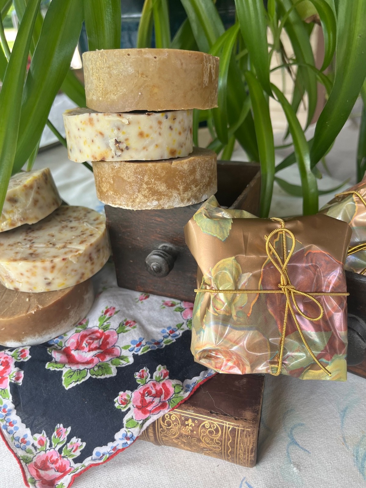 Homemade Tallow Soap Multiple Scents made with Wildflowers