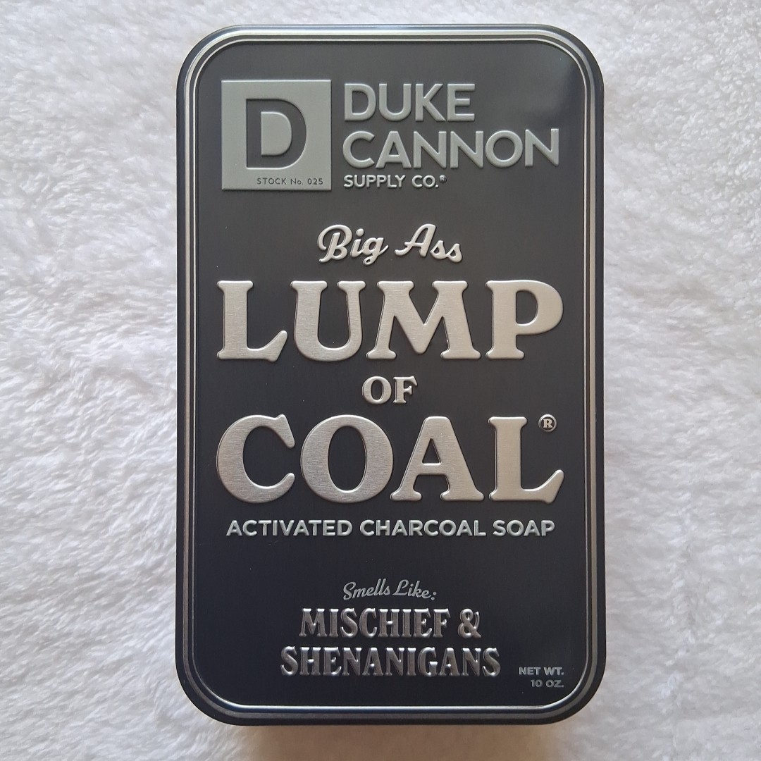 *NEW*Duke Cannon BIG A$$ Lump of Coal Bar Soap 10 oz Collectable Tin x 1