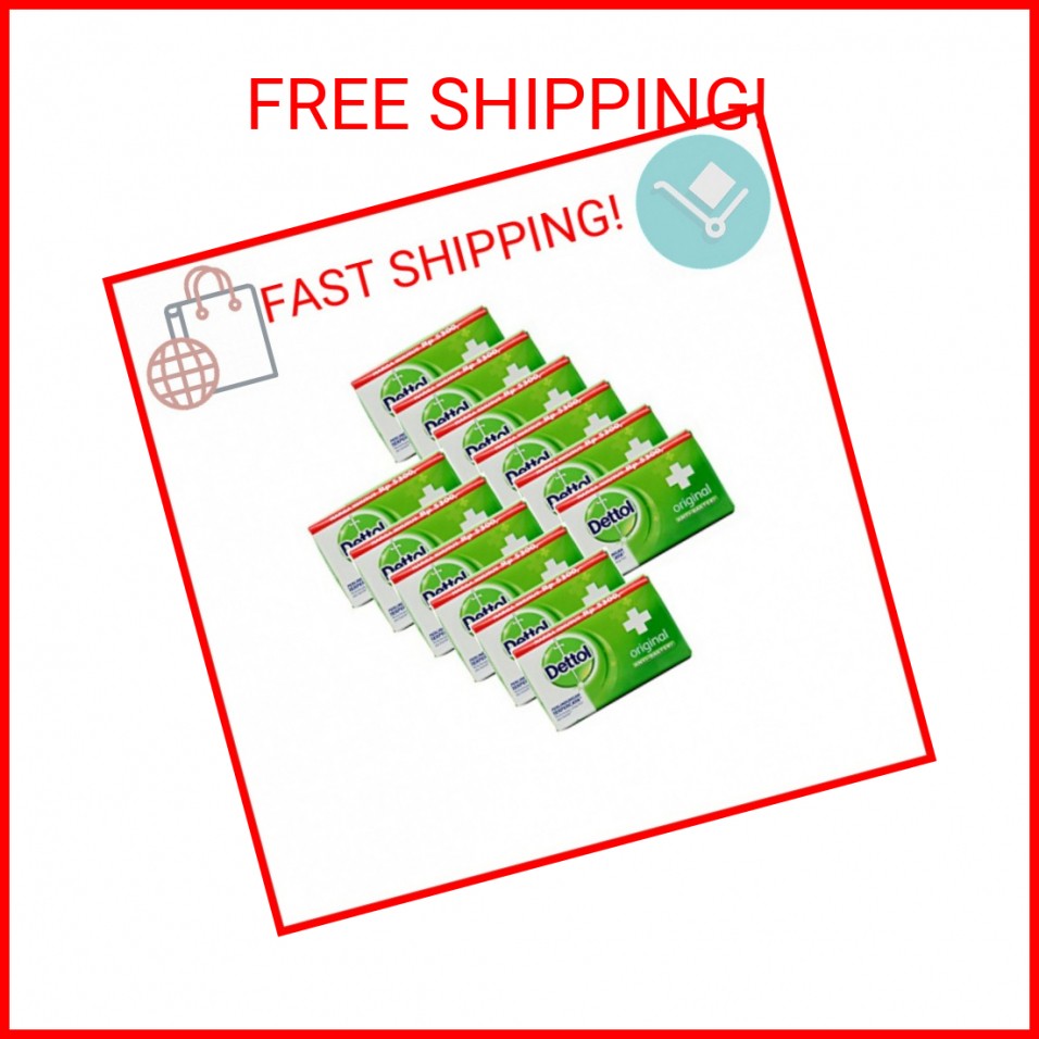 Dettol Anti-Bacterial Hand and Body Bar Soap, Original, 110 Gr / 3.88 Oz (Pack o